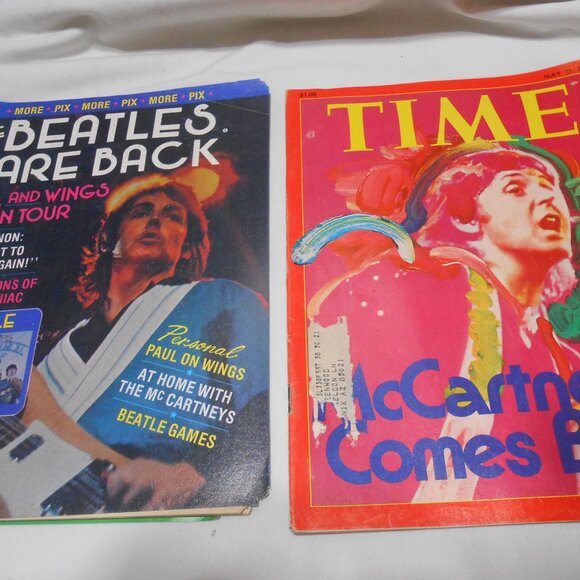 TIME Other - 2 VTG MAGAZINES: TIME McCARTHY COMES BACK & THE BEATLES ARE BACK 1976 📘